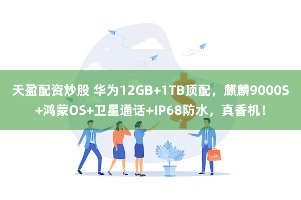 天盈配资炒股 华为12GB+1TB顶配，麒麟9000S+鸿蒙OS+卫星通话+IP68防水，真香机！