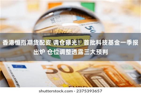 香港恒指期货配资 调仓曝光！首批科技基金一季报出炉 仓位调整透露三大预判