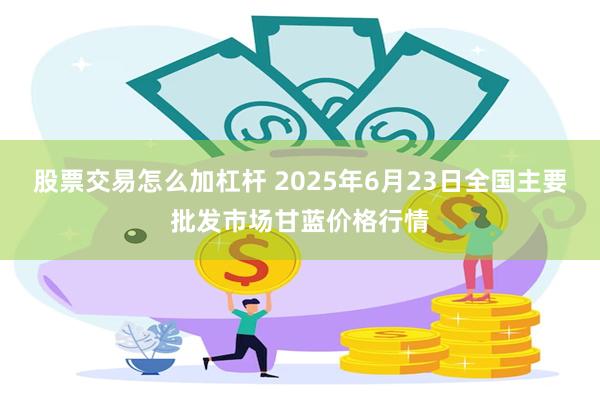 股票交易怎么加杠杆 2025年6月23日全国主要批发市场甘蓝价格行情